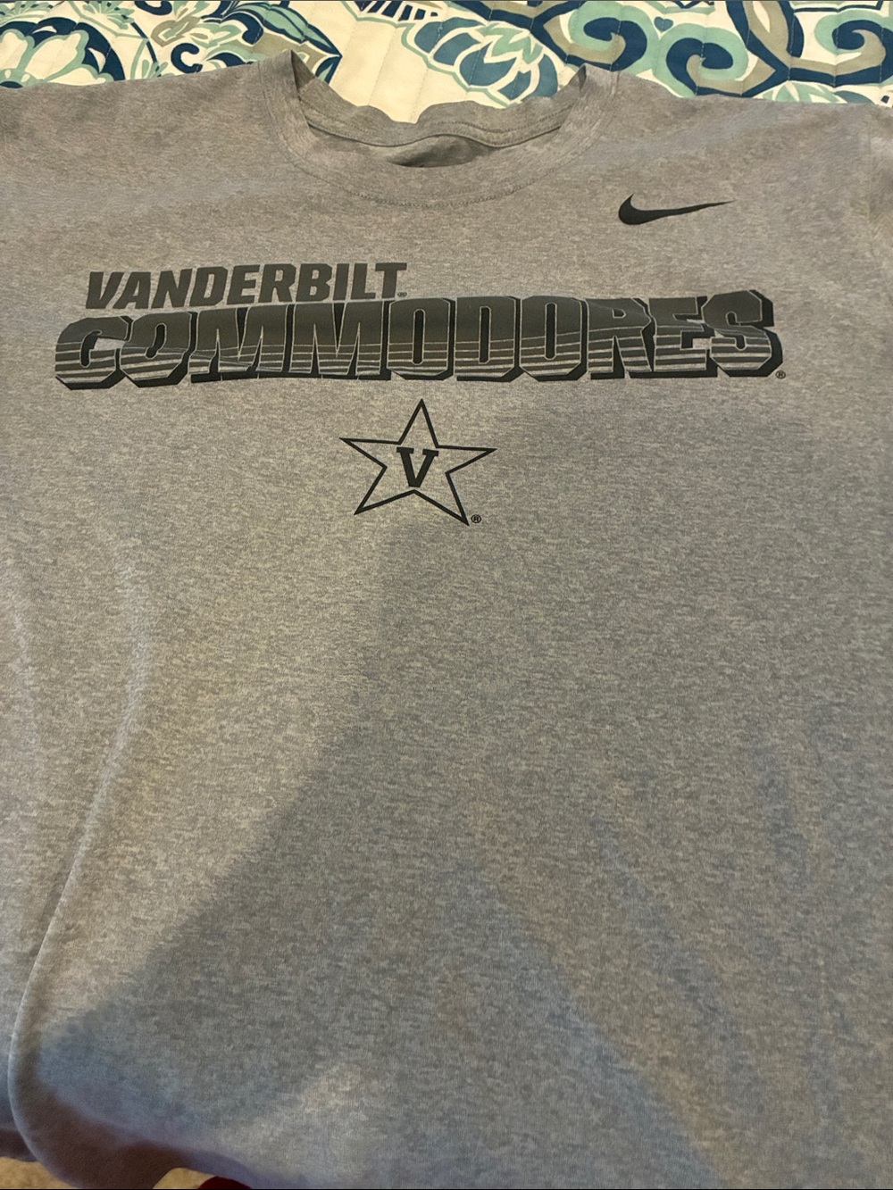 Nike Gray Vanderbilt Commodores Graphic Tee